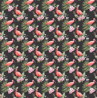 Estores de rolo em tecido Flamingos em plantas
