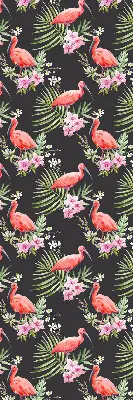 Estores de rolo em tecido Flamingos em plantas