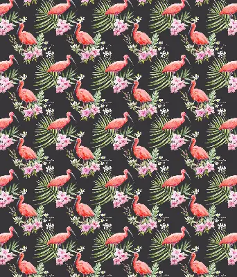 Estores de rolo em tecido Flamingos em plantas