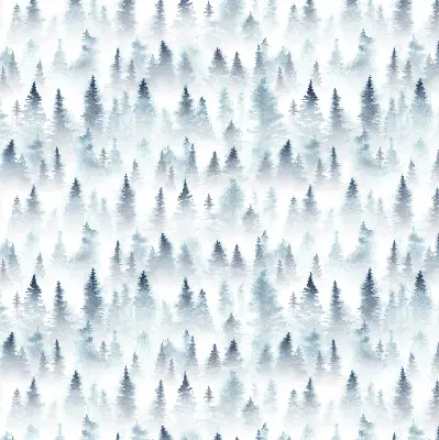 Estores de rolo para porta de varanda Floresta na neblina