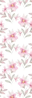 Estores de rolo interiores para janela Flores cor-de-rosa