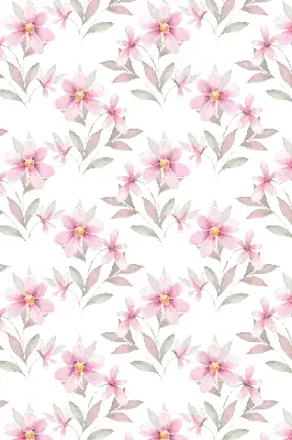 Estores de rolo interiores para janela Flores cor-de-rosa