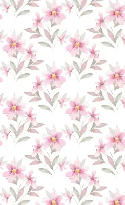 Estores de rolo interiores para janela Flores cor-de-rosa