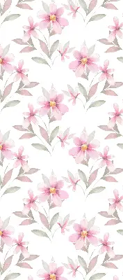 Estores de rolo interiores para janela Flores cor-de-rosa