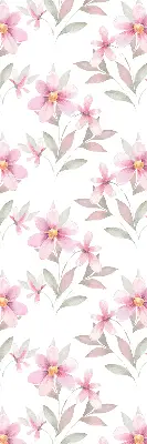 Estores de rolo interiores para janela Flores cor-de-rosa