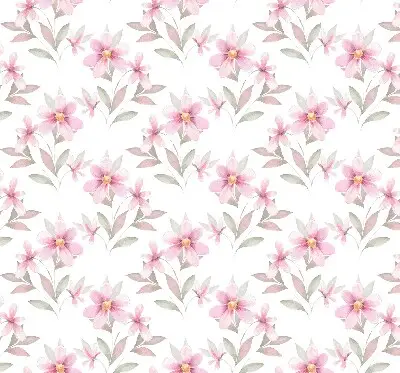 Estores de rolo interiores para janela Flores cor-de-rosa