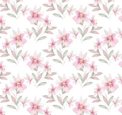 Estores de rolo interiores para janela Flores cor-de-rosa