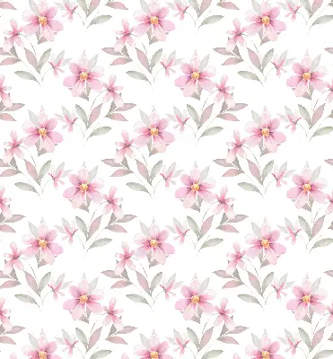 Estores de rolo interiores para janela Flores cor-de-rosa