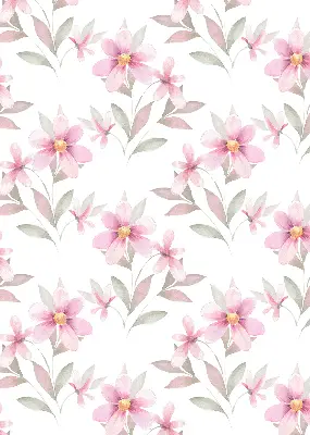 Estores de rolo interiores para janela Flores cor-de-rosa