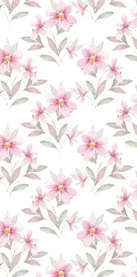 Estores de rolo interiores para janela Flores cor-de-rosa