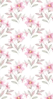 Estores de rolo interiores para janela Flores cor-de-rosa