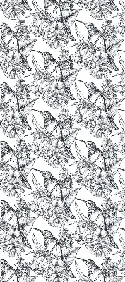 Estores de rolo interiores para janela flores desenhadas