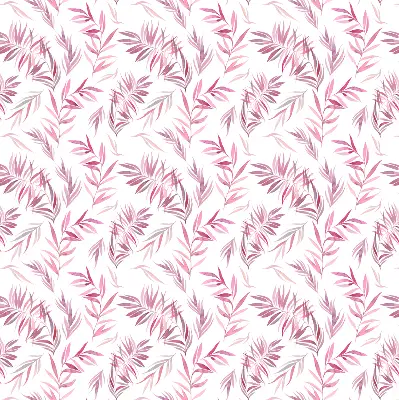 Estores de rolo interiores para janela Folhas rosadas