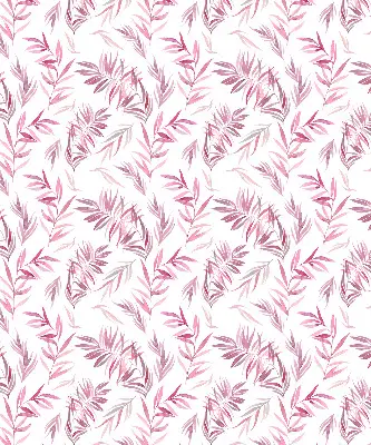 Estores de rolo interiores para janela Folhas rosadas