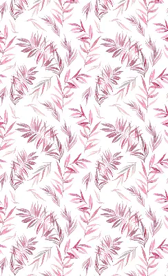 Estores de rolo interiores para janela Folhas rosadas