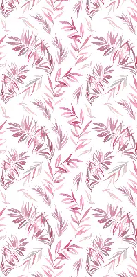 Estores de rolo interiores para janela Folhas rosadas