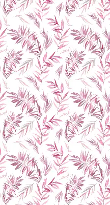 Estores de rolo interiores para janela Folhas rosadas