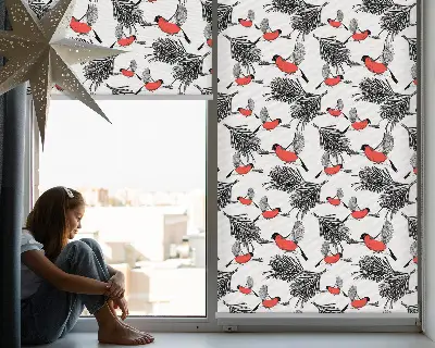 Estores de rolo para janela Pássaros tentilhões