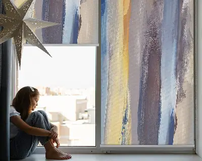 Estores de rolo para janela Quadro pintado
