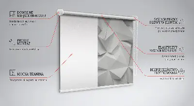 Estores de rolo interiores para janela parede de papel 3D