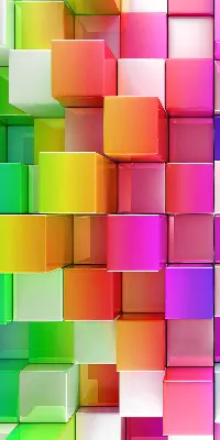Estores de rolo interiores Cubos 3D coloridos