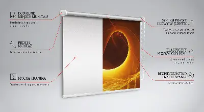 Estores de rolo para porta de varanda Abstração laranja