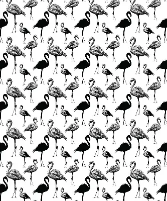 Estores de rolo para porta de varanda flamingos pretos