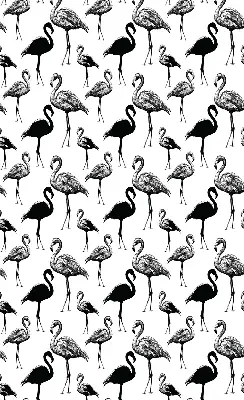 Estores de rolo para porta de varanda flamingos pretos