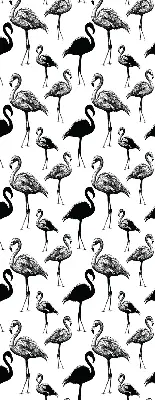 Estores de rolo para porta de varanda flamingos pretos
