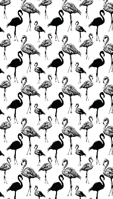 Estores de rolo para porta de varanda flamingos pretos