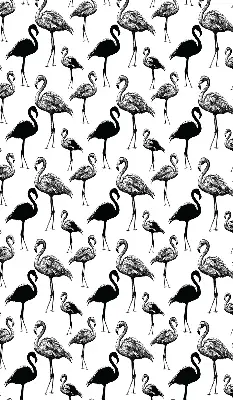 Estores de rolo para porta de varanda flamingos pretos