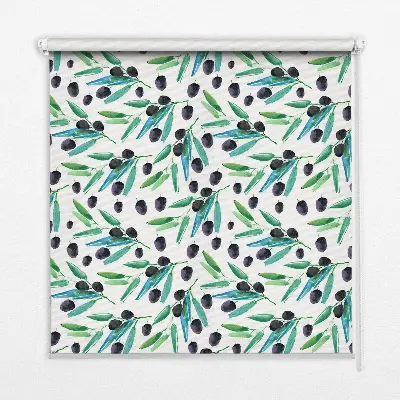 Estores de rolo para janela Folhas e ameixas