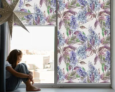 Estores de rolo interiores Flores de verão