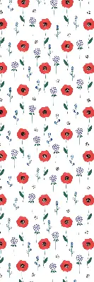 Estores de rolo interiores para janela Flores de papoula