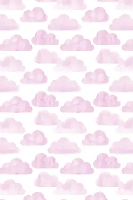 Estores de rolo em tecido Nuvens cor-de-rosa
