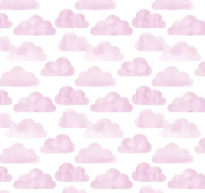 Estores de rolo em tecido Nuvens cor-de-rosa