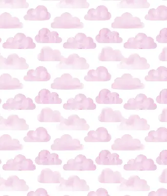 Estores de rolo em tecido Nuvens cor-de-rosa