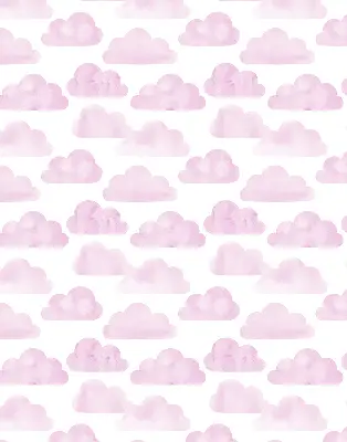 Estores de rolo em tecido Nuvens cor-de-rosa