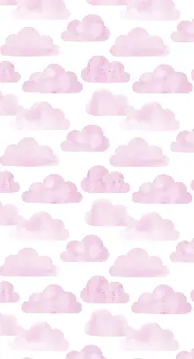 Estores de rolo em tecido Nuvens cor-de-rosa