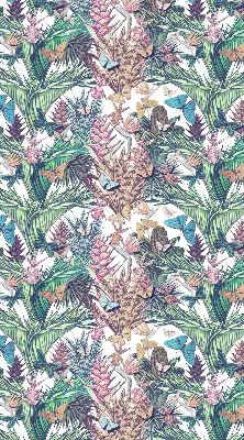 Estores de rolo interiores Borboletas em flores