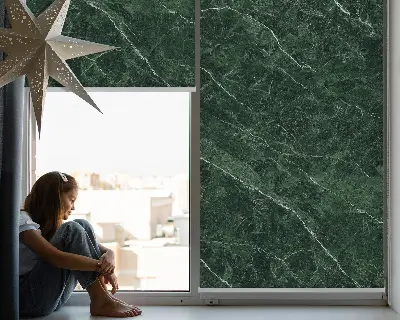 Estores de rolo para porta de varanda Mármore verde