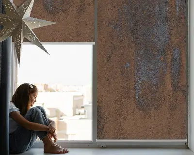 Estores de rolo interiores para janela Chapa metálica enferrujada
