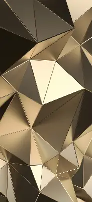 Estores de rolo para janela Triângulos de ouro