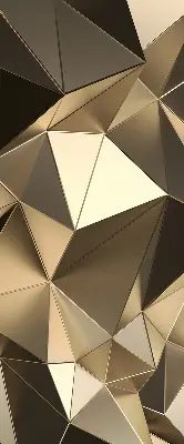 Estores de rolo para janela Triângulos de ouro