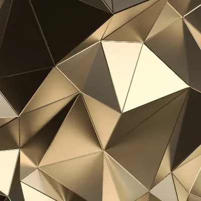 Estores de rolo para janela Triângulos de ouro