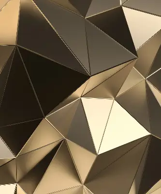 Estores de rolo para janela Triângulos de ouro