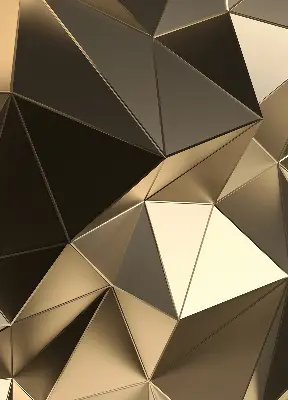 Estores de rolo para janela Triângulos de ouro