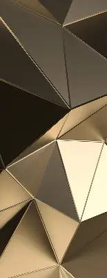 Estores de rolo para janela Triângulos de ouro