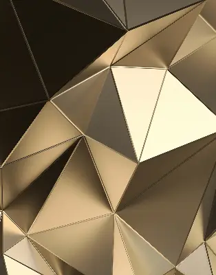 Estores de rolo para janela Triângulos de ouro