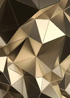 Estores de rolo para janela Triângulos de ouro